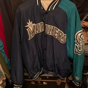 Seattle Mariners Satin Starter Jacket